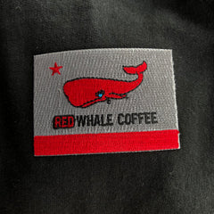 Red Whale Embroidered Patches