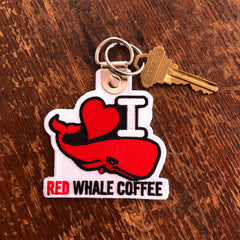 I love Red Whale Coffee Keychain