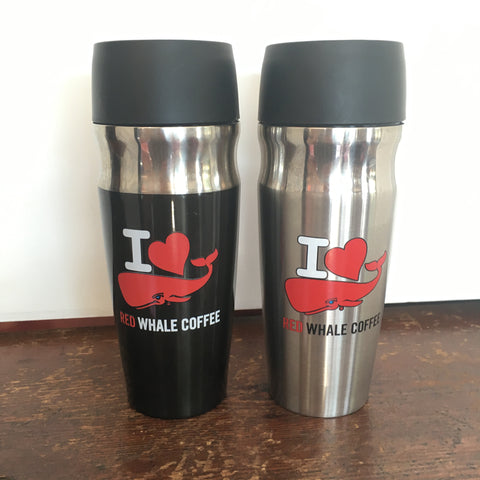 I LOVE Red Whale 16oz Stainless Insulated Travel Mug
