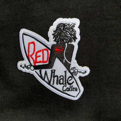 Red Whale Embroidered Patches