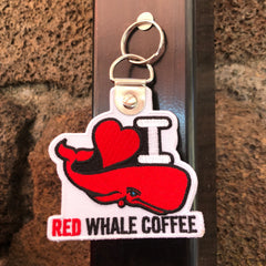 I love Red Whale Coffee Keychain