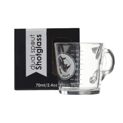 Rhino™ Coffee Gear Double-Spouted Shot Glass with Handle