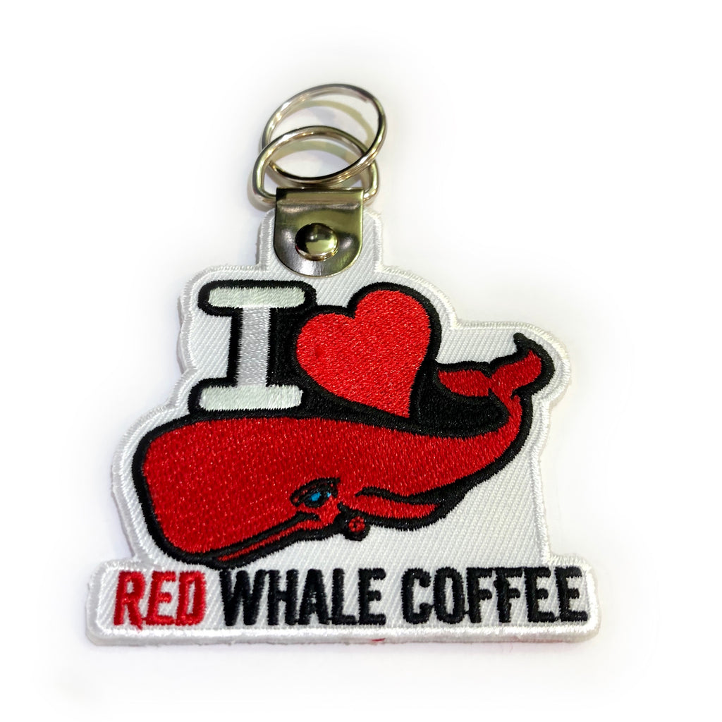 I love Red Whale Coffee Keychain