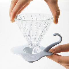 Hario Coffee Dripper-V60 Glass Single Cup Red